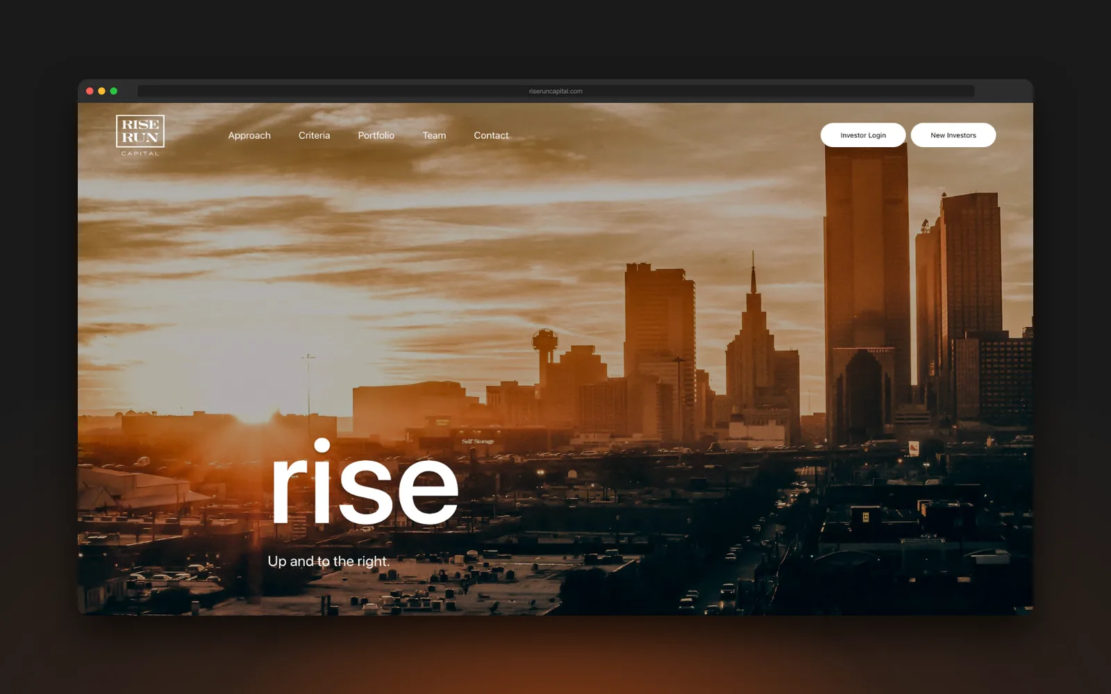 RiseRun Capital Website & Dashboard for RiseRun Capital