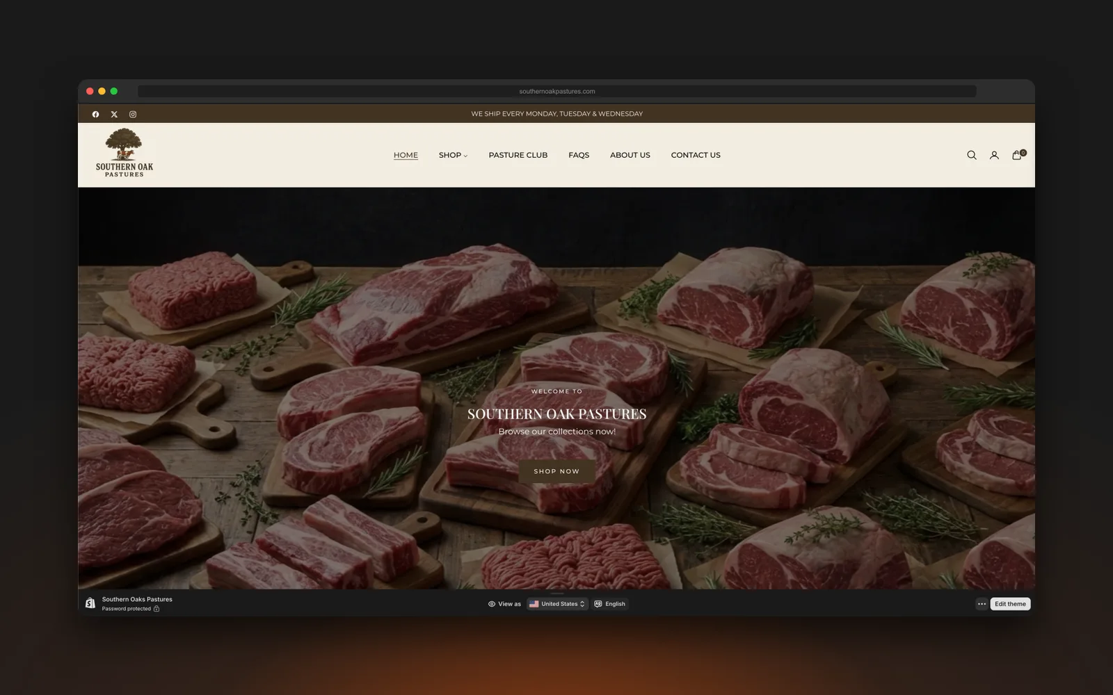 Southern Oak Pastures Online Store for Southern Oak Pastures