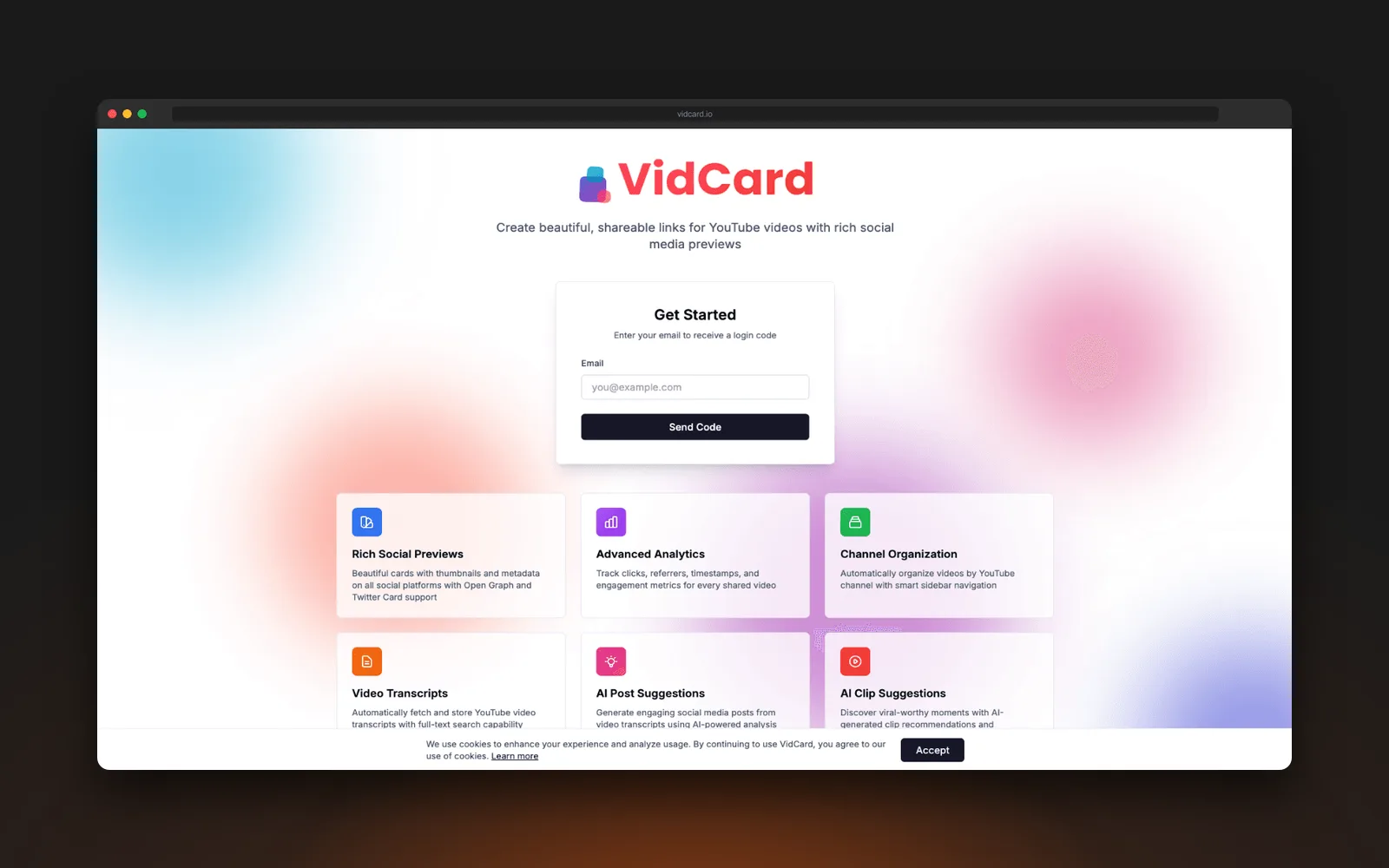 VidCard.io for VidCard